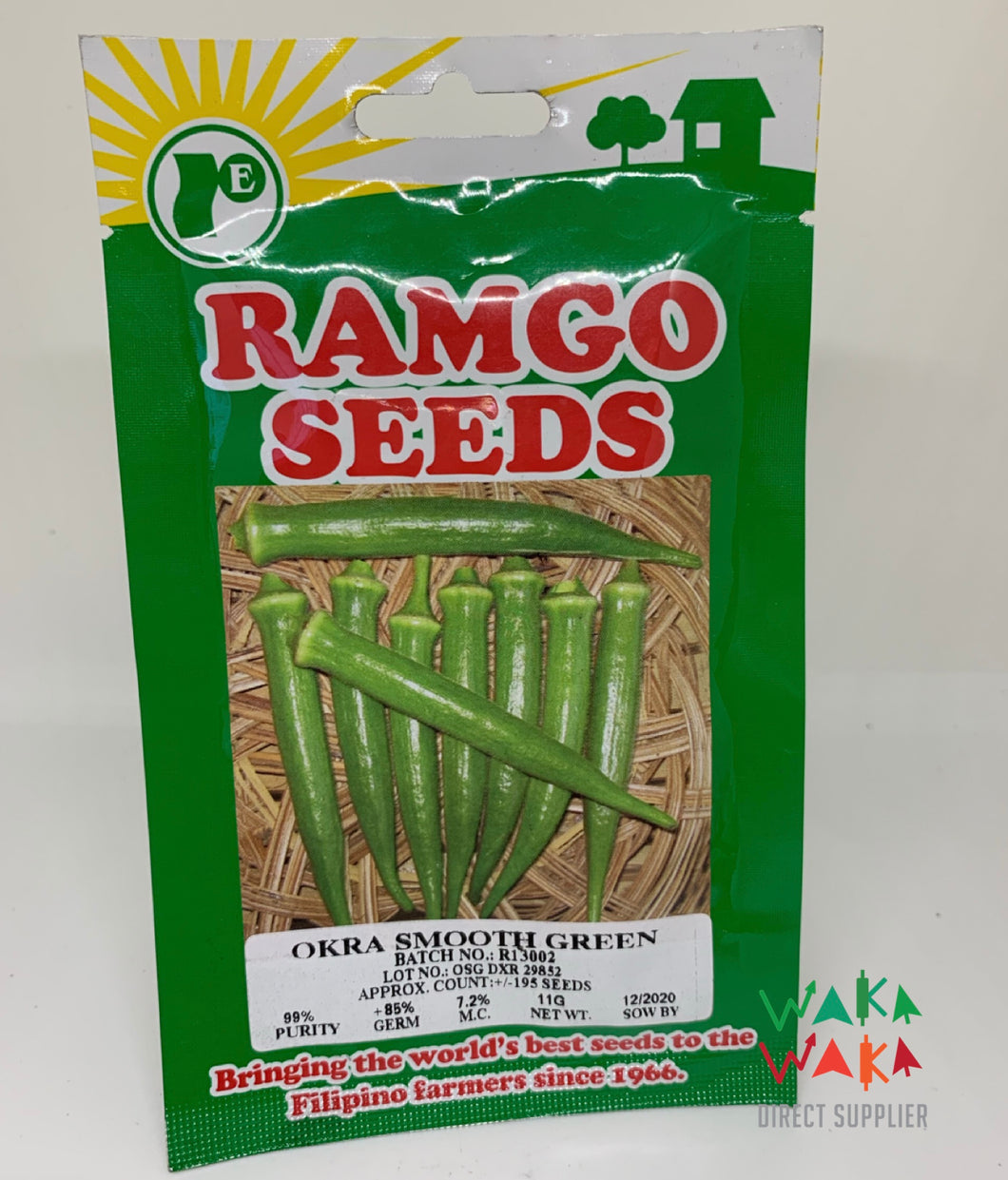 Okra Smooth Green Seeds