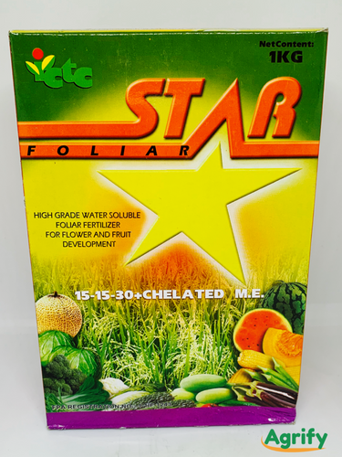 Star Foliar Fertilizer 15-15-30 + Chelated ME 1KG